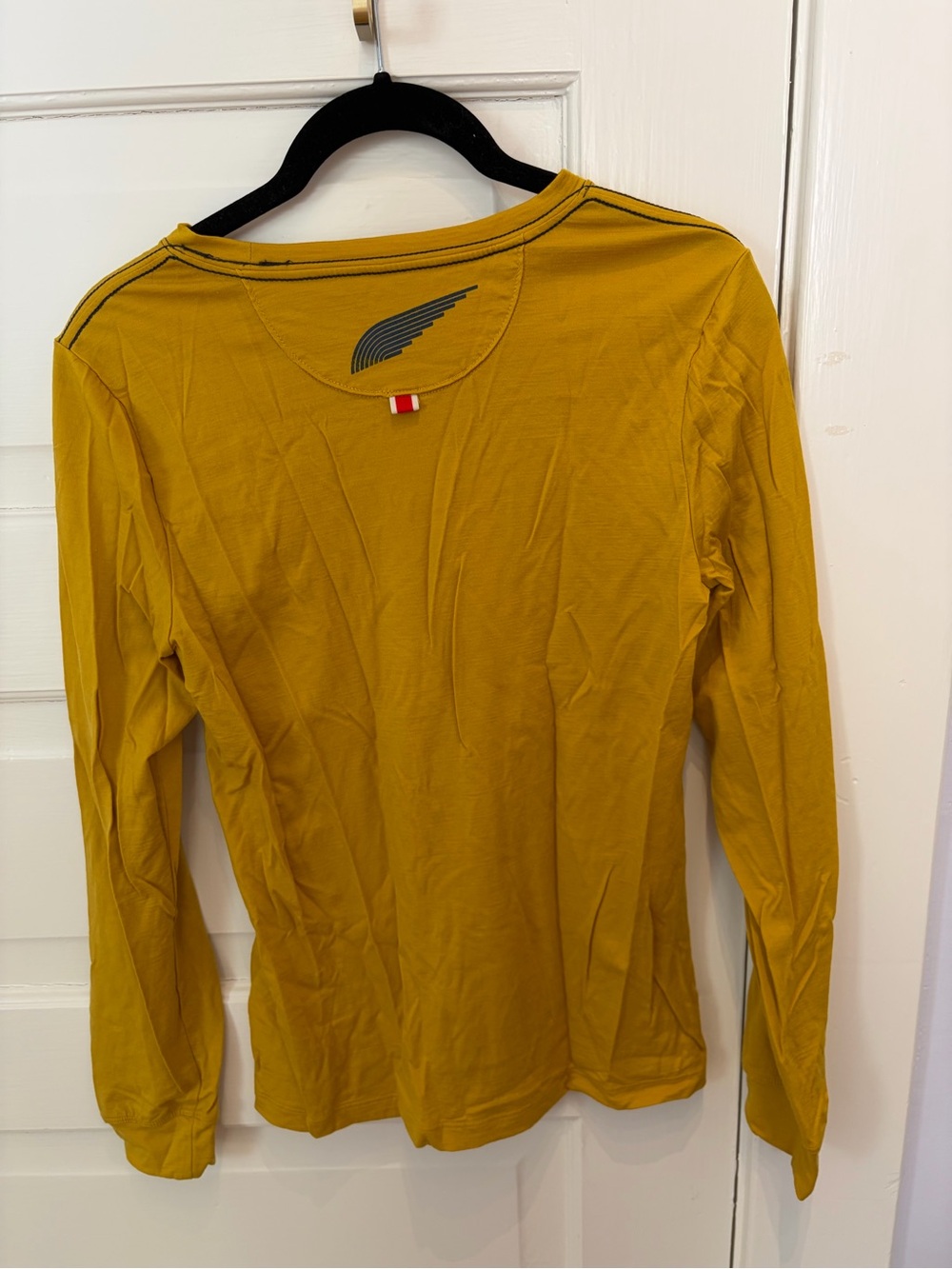 Tracksmith Women's Long-Sleeve Tee - Mustard - Picture 2 of 4